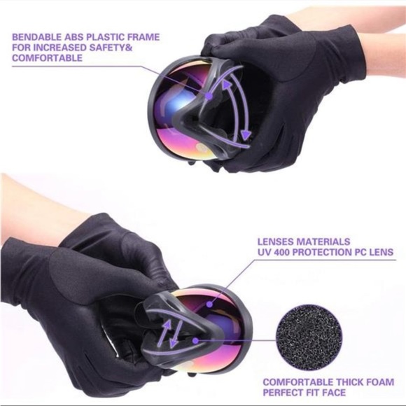 - 2-Pack MOTORCYCLE | DIRT BIKE | SKI Goggles for Kids, Teens, Youth, Adult - Picture 4 of 9